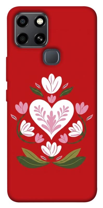 Чехол itsPrint Квітуче серце для Infinix Smart 6, love ukraine, купить оптом с доставкой