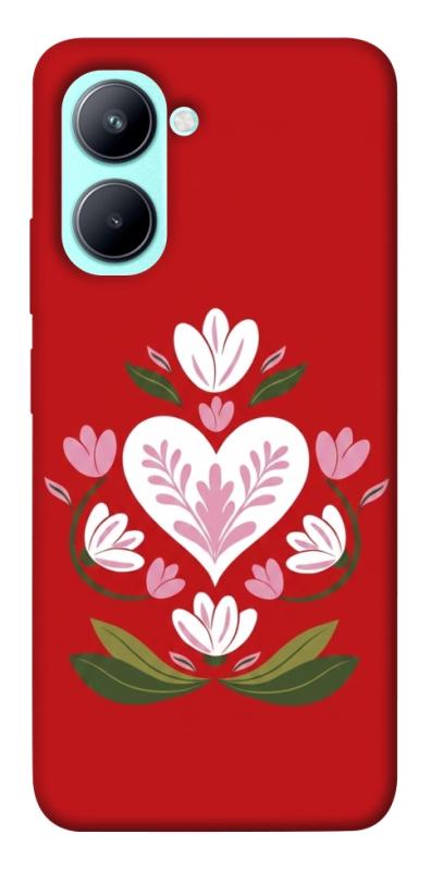 Чехол itsPrint Квітуче серце для Realme C33, love ukraine, купить оптом с доставкой