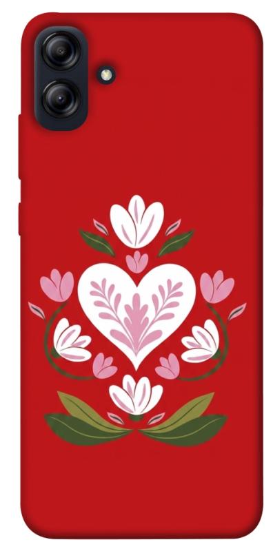 Чехол itsPrint Квітуче серце для Samsung Galaxy A04e, love ukraine, купить оптом с доставкой