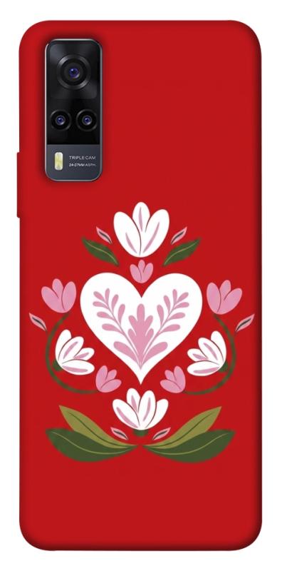 Чохол itsPrint Квітуче серце для Vivo Y31, love ukraine, купити оптом з доставкою