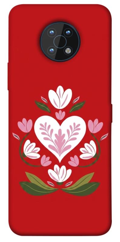 Чохол itsPrint Квітуче серце для Nokia G50, love ukraine, купити оптом з доставкою