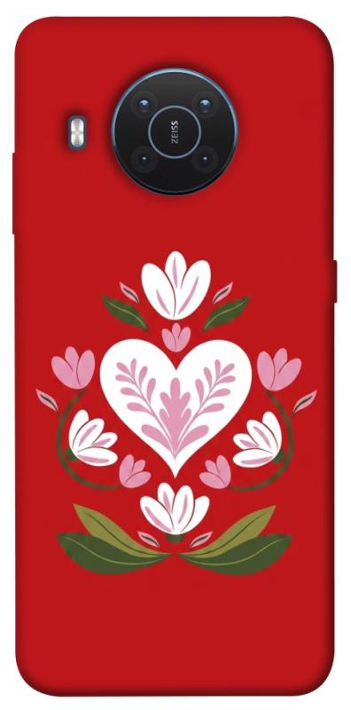 Чохол itsPrint Квітуче серце для Nokia X10 / X20, love ukraine, купити оптом з доставкою