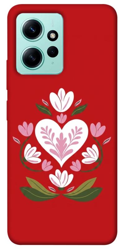 Чохол itsPrint Квітуче серце для Xiaomi Redmi Note 12 4G, love ukraine, купити оптом з доставкою