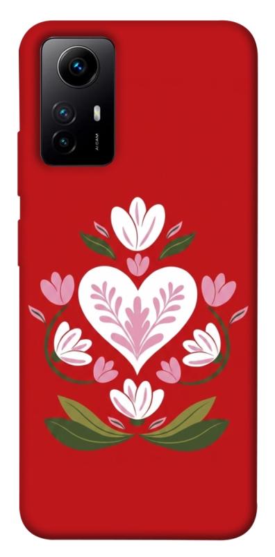 Чохол itsPrint Квітуче серце для Xiaomi Redmi Note 12S, love ukraine, купити оптом з доставкою