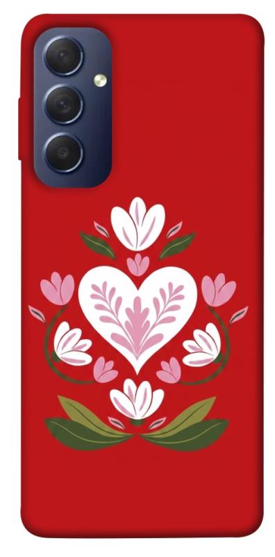 Чохол itsPrint Квітуче серце для Samsung Galaxy M54 5G, love ukraine, купити оптом з доставкою