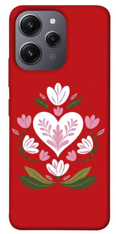 Чохол itsPrint Квітуче серце для Xiaomi Redmi 12, love ukraine, купити оптом з доставкою