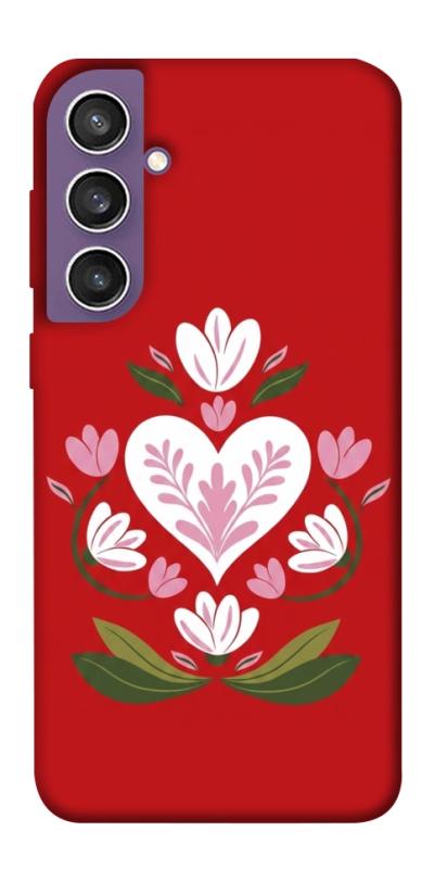 Чехол itsPrint Квітуче серце для Samsung Galaxy S23 FE, love ukraine, купить оптом с доставкой