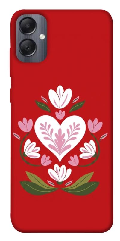 Чохол itsPrint Квітуче серце для Samsung Galaxy A05, love ukraine, купити оптом з доставкою