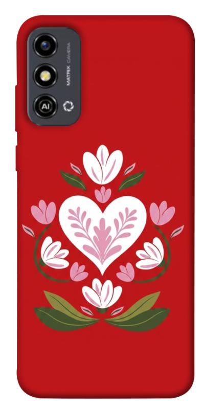 Чехол itsPrint Квітуче серце для ZTE Blade A53, love ukraine, купить оптом с доставкой