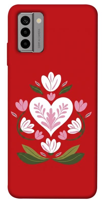 Чехол itsPrint Квітуче серце для Nokia G22, love ukraine, купить оптом с доставкой