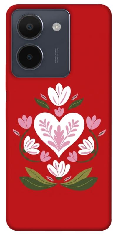 Чохол itsPrint Квітуче серце для Vivo Y36, love ukraine, купити оптом з доставкою