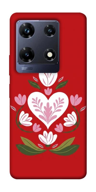 Чехол itsPrint Квітуче серце для Infinix Note 30 Pro, love ukraine, купить оптом с доставкой