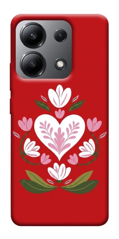 Чехол itsPrint Квітуче серце для Xiaomi Redmi Note 13 4G, love ukraine, купить оптом с доставкой