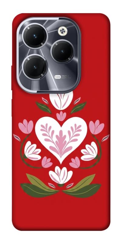 Чохол itsPrint Квітуче серце для Infinix Hot 40, love ukraine, купити оптом з доставкою