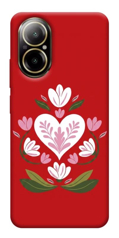 Чехол itsPrint Квітуче серце для Realme C67 4G, love ukraine, купить оптом с доставкой