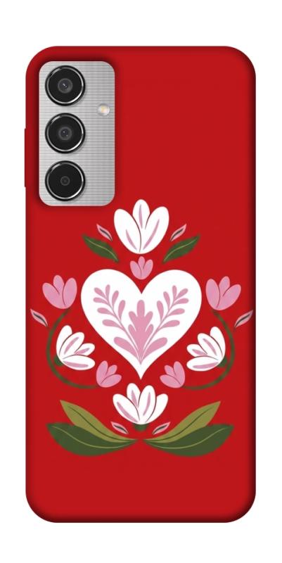 Чехол itsPrint Квітуче серце для Samsung Galaxy M35 5G, love ukraine, купить оптом с доставкой
