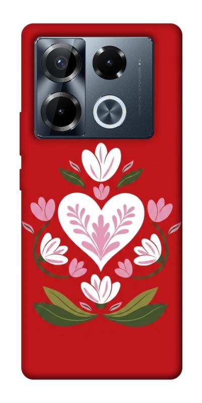Чехол itsPrint Квітуче серце для Infinix Note 40 Pro 4G, love ukraine, купить оптом с доставкой