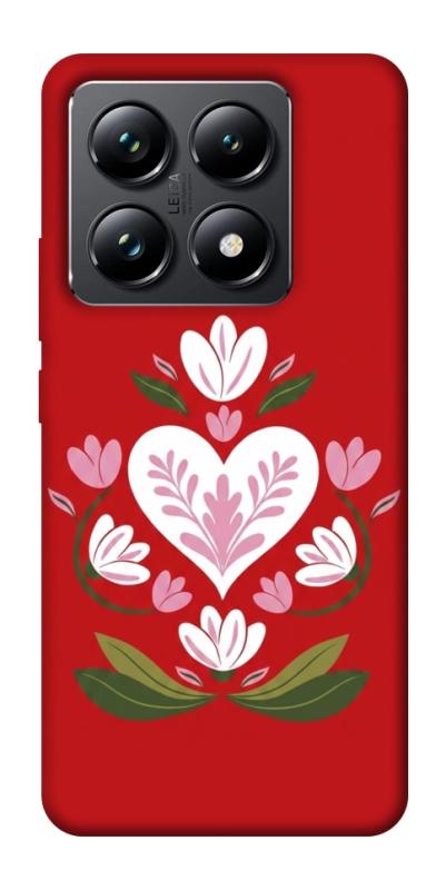 Чехол itsPrint Квітуче серце для Xiaomi 14T Pro, love ukraine, купить оптом с доставкой