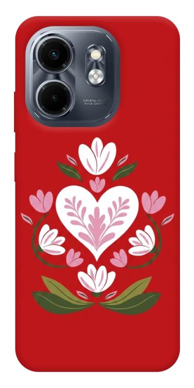 Чохол itsPrint Квітуче серце для Infinix Smart 9 4G / Hot 50i, love ukraine, купити оптом з доставкою