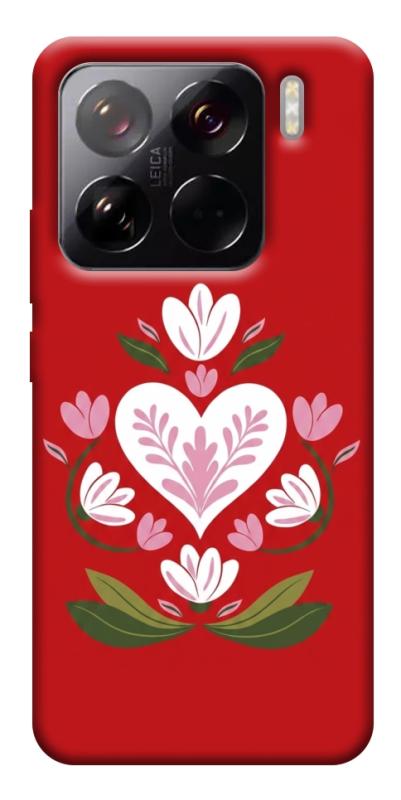 Чохол itsPrint Квітуче серце для Xiaomi 15 Pro, love ukraine, купити оптом з доставкою