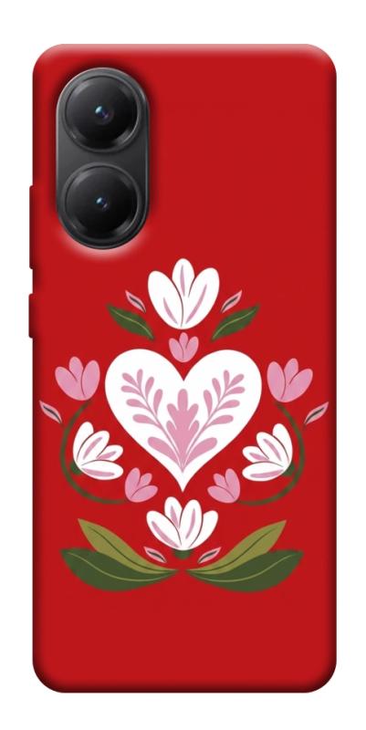 Чехол itsPrint Квітуче серце для Xiaomi Poco X7 Pro, love ukraine, купить оптом с доставкой