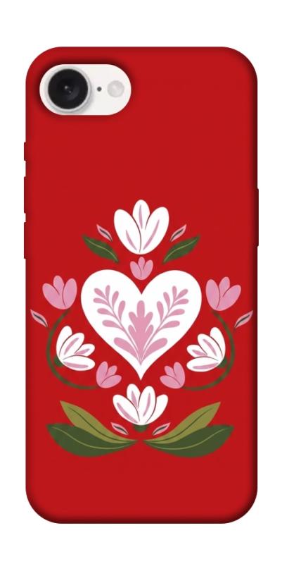 Чехол itsPrint Квітуче серце для Apple iPhone 16e (6.1"), love ukraine, купить оптом с доставкой