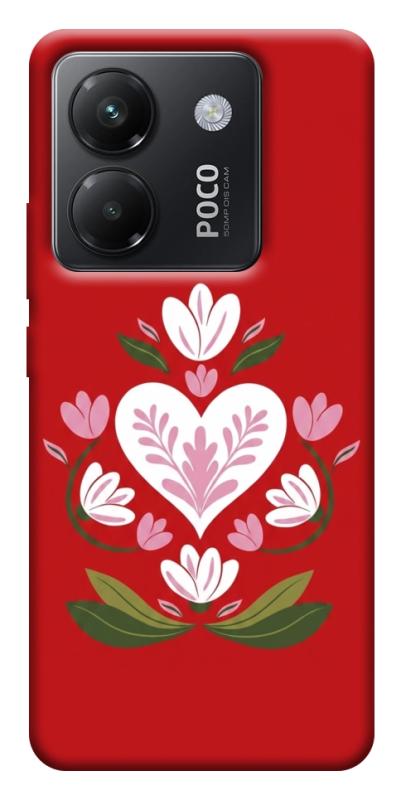 Чехол itsPrint Квітуче серце для Xiaomi Poco M7 Pro 5G, love ukraine, купить оптом с доставкой