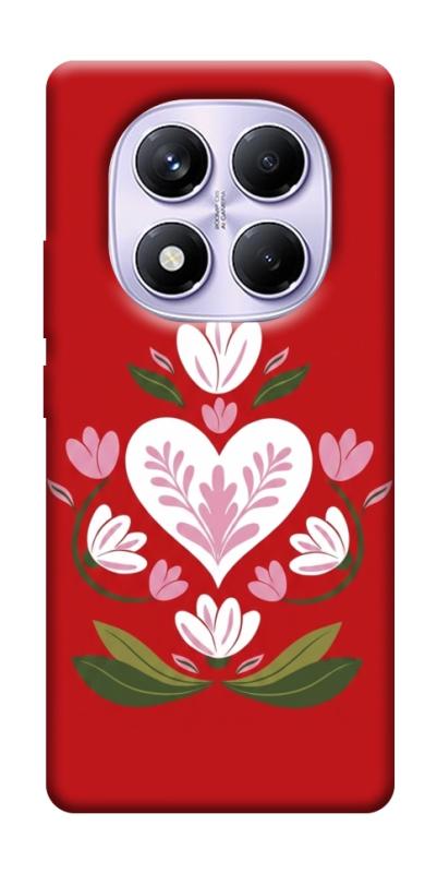 Чохол itsPrint Квітуче серце для Xiaomi Redmi Note 14 Pro 4G, love ukraine, купити оптом з доставкою