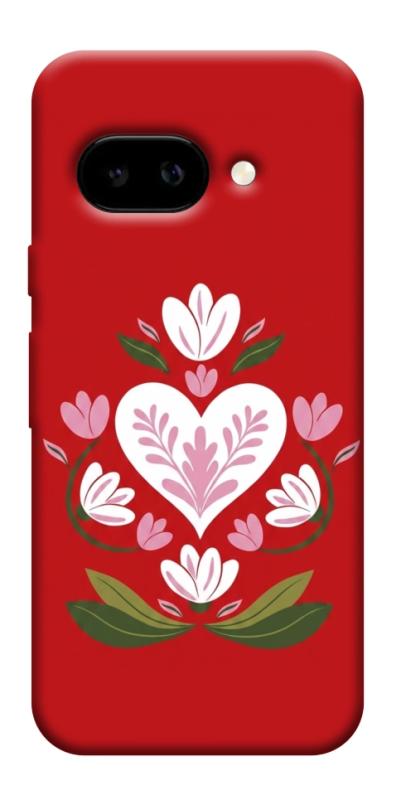 Чохол itsPrint Квітуче серце для Google Pixel 9a, love ukraine, купити оптом з доставкою