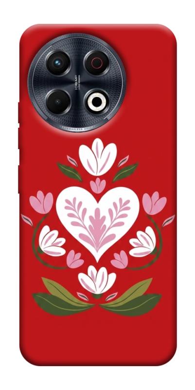 Чехол itsPrint Квітуче серце для TECNO Spark 30 Pro (KL7), love ukraine, купить оптом с доставкой