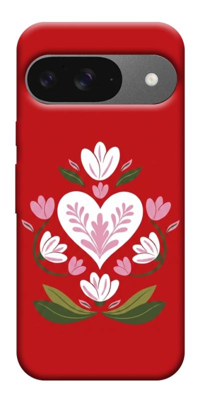 Чехол itsPrint Квітуче серце для Google Pixel 10, love ukraine, купить оптом с доставкой