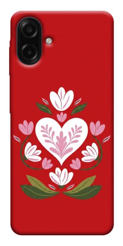 Чехол itsPrint Квітуче серце для Samsung Galaxy A07, love ukraine, купить оптом с доставкой