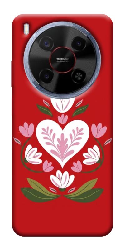Чехол itsPrint Квітуче серце для ZTE Nubia V70 Max, love ukraine, купить оптом с доставкой