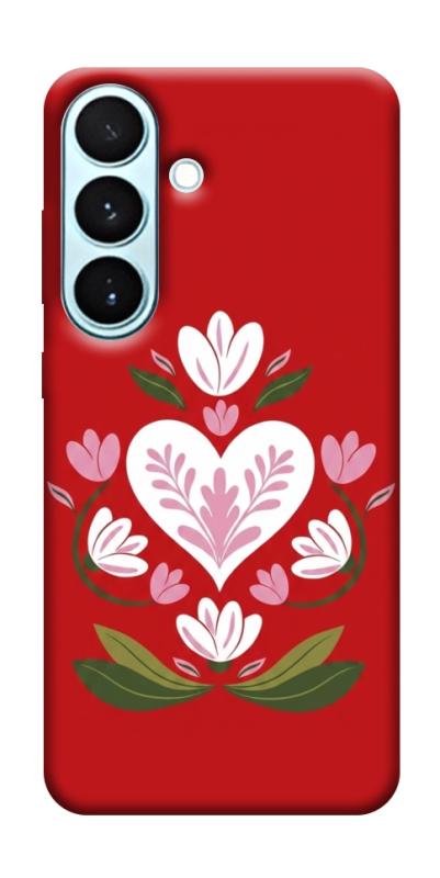 Чохол itsPrint Квітуче серце для Samsung Galaxy S26, love ukraine, купити оптом з доставкою