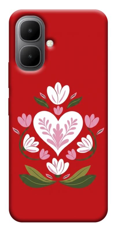 Чехол itsPrint Квітуче серце для Infinix Smart 10, love ukraine, купить оптом с доставкой