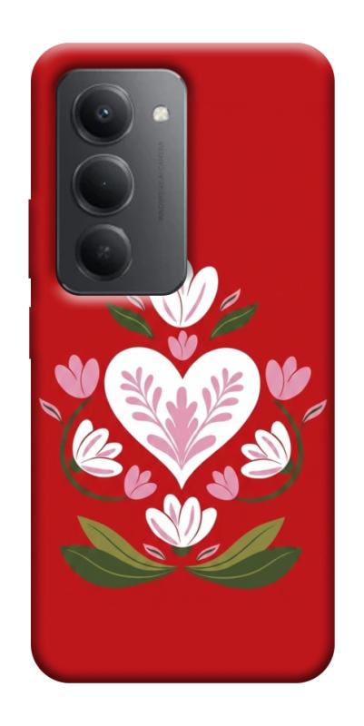 Чехол itsPrint Квітуче серце для Xiaomi Redmi 15 4G (Global) / 5G, love ukraine, купить оптом с доставкой