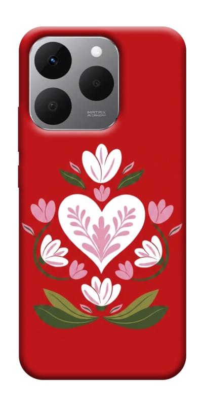 Чехол itsPrint Квітуче серце для Realme 15T, love ukraine, купить оптом с доставкой
