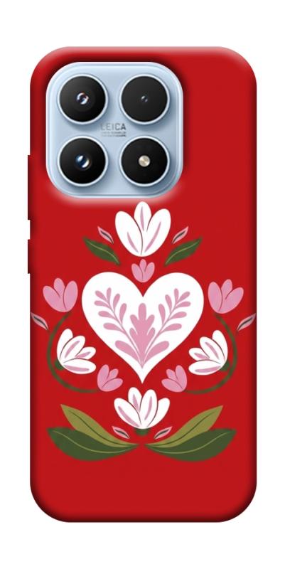 Чохол itsPrint Квітуче серце для Xiaomi 17 Pro, love ukraine, купити оптом з доставкою