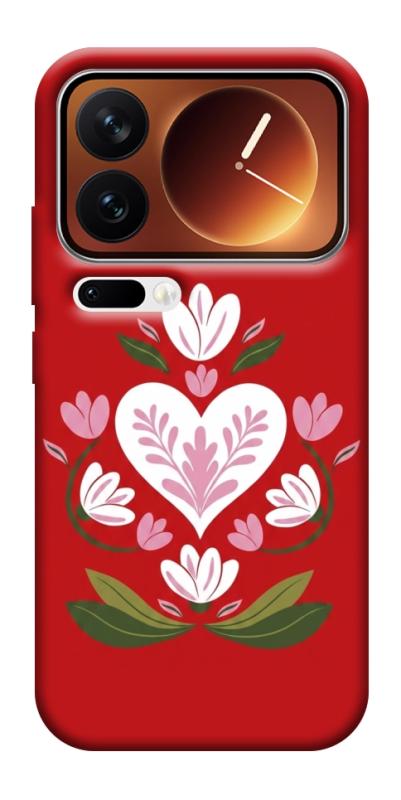 Чехол itsPrint Квітуче серце для Xiaomi 17 Pro Max, love ukraine, купить оптом с доставкой