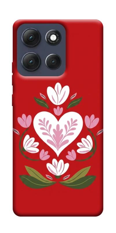 Чехол itsPrint Квітуче серце для Motorola Moto G86 Power, love ukraine, купить оптом с доставкой