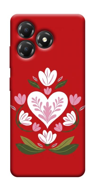 Чохол itsPrint Квітуче серце для ZTE Blade A36, love ukraine, купити оптом з доставкою