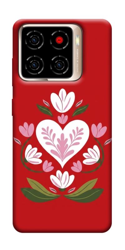 Чехол itsPrint Квітуче серце для ZTE Blade A56, love ukraine, купить оптом с доставкой