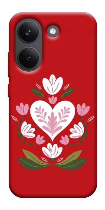Чохол itsPrint Квітуче серце для Xiaomi Poco X8 Pro, love ukraine, купити оптом з доставкою