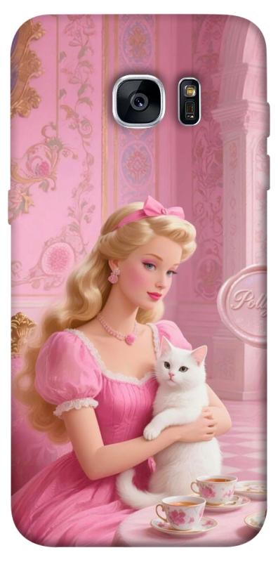Чехол itsPrint Barbie with cat для Samsung G935F Galaxy S7 Edge, детские, купить оптом с доставкой