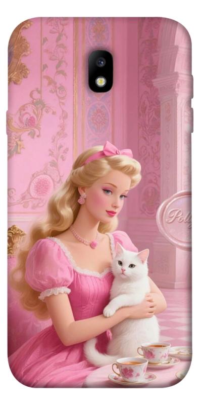 Чехол itsPrint Barbie with cat для Samsung J730 Galaxy J7 (2017), детские, купить оптом с доставкой