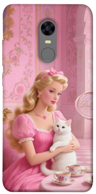 Чехол itsPrint Barbie with cat для Xiaomi Redmi 5 Plus / Redmi Note 5 (Single Camera), детские, купить оптом с доставкой