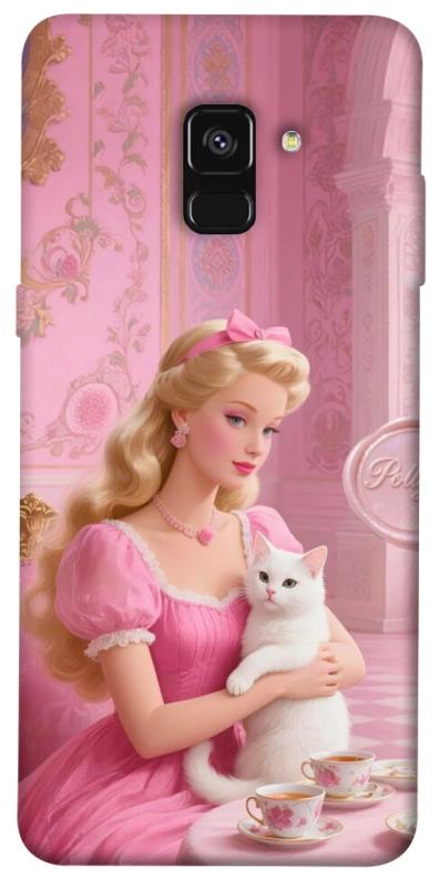 Чохол itsPrint Barbie with cat для Samsung A530 Galaxy A8 (2018), дитячі, купити оптом з доставкою