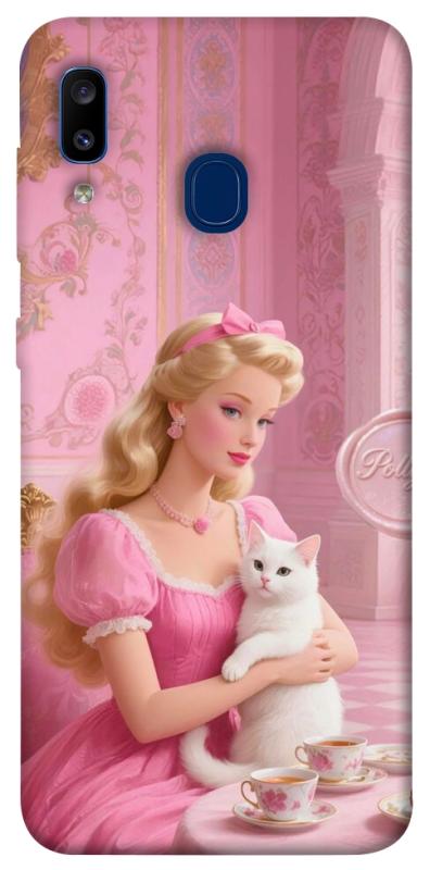 Чохол itsPrint Barbie with cat для Samsung Galaxy A20 / A30, дитячі, купити оптом з доставкою