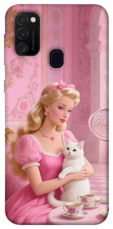 Чехол itsPrint Barbie with cat для Samsung Galaxy M30s / M21, детские, купить оптом с доставкой
