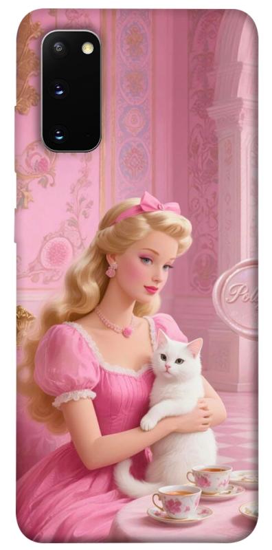 Чохол itsPrint Barbie with cat для Samsung Galaxy S20, дитячі, купити оптом з доставкою